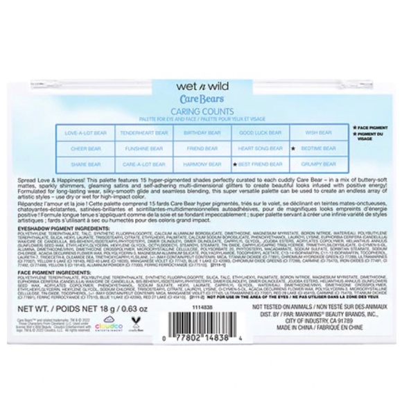 NEW✅Wet n Wild Caring Counts CareBears palette - Picture 3 of 6